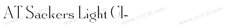 AT Sackers Light Cl字体转换